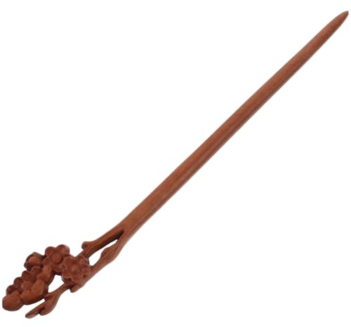 OATIPHO Bacchette per Chioma in Legno di Pesco, Stile Retrò, Leggere e Confortevoli, per Feste e Uscite Serali, Fermacapelli Donna per Acconciature Eleganti Stili multipli