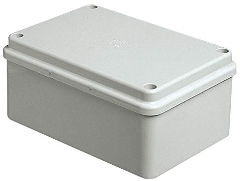 VIMAR V55205 Scatola di derivazione da parete IP56, con pareti lisce, coperchio cieco fissato da viti in acciaio inox, grigio RAL 7035