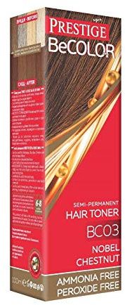Vips Prestige - Teinture semi-permanente BeColor couleur muscade BC03, sans ammoniaque et sans peroxyde
