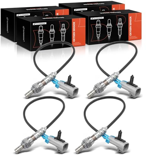 A-Premium 4Pcs O2 Oxygen Sensor Upstream and Downstream Compatible with Cadillac, Chevy & GMC Models - Escalade, Silverado 1500 04-05, Suburban 1500 03-04, Tahoe, Sierra 1500 03-05, Yukon 03-04 - 5.3L