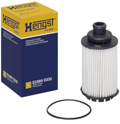 HENGST - Ölfilter E238H D332 - Öl-Filtereinsatz für KFZ | Hochwertiger Motorölfilter für KFZ mit Otto- oder Dieselmotor - Robuster Ölfilter mit hoher Schmutzaufnahmefähigkeit