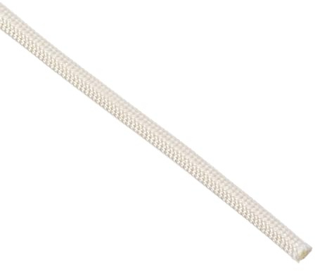 sourcing map 5m Kabelschlauch Weiß Gewebeschlauch 2.5mm Innendurchmesser Kabelschutzschlauch Selbstschließend 0.18mm Dicke Gewebter Kabelmantel für Kabelmanagement Kabelschutz Aussenbereich