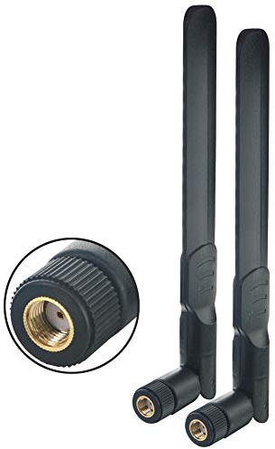 YILIANDUO WLAN Antenne 2.4/5.8GHz 8 dBi RP-SMA Stecker für Router/TP-Link | MIMO Antenne omnidirektional, für TP-Link, Mini-PCIe, PCIe-Adapter, Sicherheitskameras, Access Points und FPV. 2er-Pack