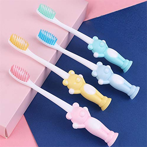 Cepillos de dientes manuales infantiles Cepillo de dientes para niños pequeños Cepillo de dientes suave 4 paquetes para niños de 2 a 6 años