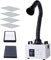KNOKOO Lötrauchabzieher FES150S, 100 W, starke Saugkraft, 200 m³/h, 3-stufige Filterung, Rauchreiniger, für 5 W, 10 W Lasergravierer und Tischlöten, Rauchabsorptionsfilterung (US-Stecker 110 V)
