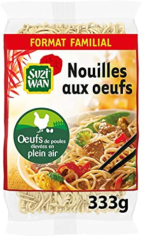 SUZI WAN - Nouilles Aux Oeufs Asiatiques - Pâtes Premium De 333g Pour La Cuisine Asiatique Authentique - Saveurs Du Monde - Le Lot De 4