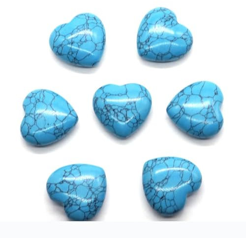 30 mm Natursteine und Kristalle, herzförmiger Rosenquarz, 7 Chakren, Energie, Heilung, Reiki, geschnitzt, Liebesedelstein, Raumdekoration, Blau-Türkis, 20 Stück