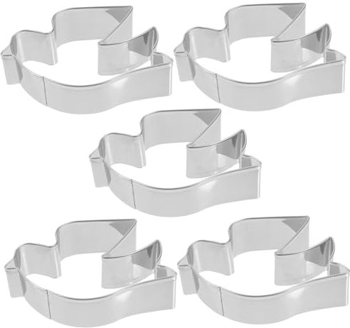GOOHOCHY 5pezzi Tagliabiscotti in Acciaio Resistente Stampi Per Biscotti Forma Di Piccione Antiaderenti e Facili Da Pulire Per Fondente e Fai Da Te Pasta Di Zucchero