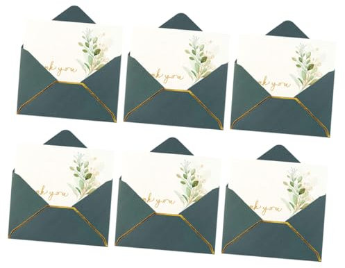 AOKWAWALIY Grüne Umschläge 1 Set Dankeskarte mit Umschlag Beerdigung Dankeskarten Hochzeit Papier Hochzeitseinladungen