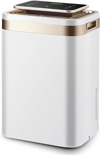 NoaLED Deshumidificador, (3500 ml) Deshumidificador de gran capacidad de alta eficiencia Portátil Compacto Ultra silencioso Hogar Sótano Dormitorio Baño Garaje Armario RV