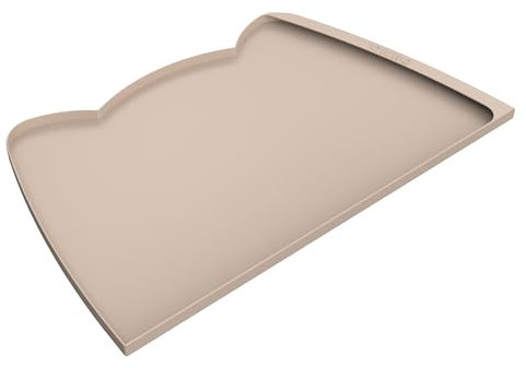 OHMO Napfunterlage für Hunde und Katze, 60x38cm Katzenklo Matte, Unterlage für Katzennapf, rutschfeste Futterunterlage aus Silikon, Wasserdicht