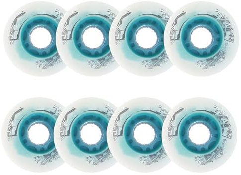 Skateboard-Räder, leuchtende Inline-Rollschuh-Räder für den Innenbereich, 8er-Pack, 93A Inline-Skate-LED-Leuchträder, leuchtende helle Räder zum Gleiten