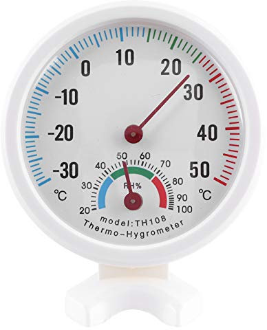 Mini Termometro Igrometro per Interni Ed Esterni da 4 Pezzi, Misuratore di umidità della Temperatura 2 in 1, Termometro Igrometro da Tavolo per Casa, Stanza, Esterno, Uffici