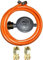 TGO Gasgeräte GmbH: 50mbar Druckregler + Propan-Gasschlauch mit 1/4 links X 1/4 links Überwurfmutter (50mbar + 500 cm PVC Gasschlauch)
