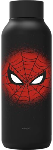 Quokka Borraccia termica in acciaio inox solido Jet Black 510 ml Spider-Man