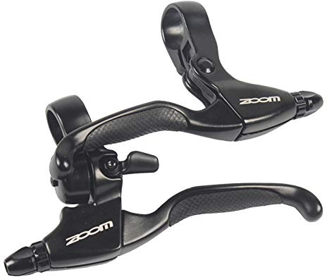 Pleayietoopiatiey Par de palancas de freno de bicicleta MTB con anillo de timbre para bicicleta V/C