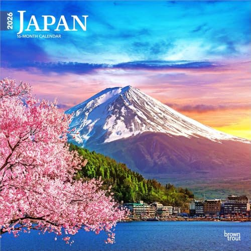 Japan 2026 – 16-Monatskalender: Original BrownTrout-Kalender [Mehrsprachig] [Kalender] (Wall-Kalender)