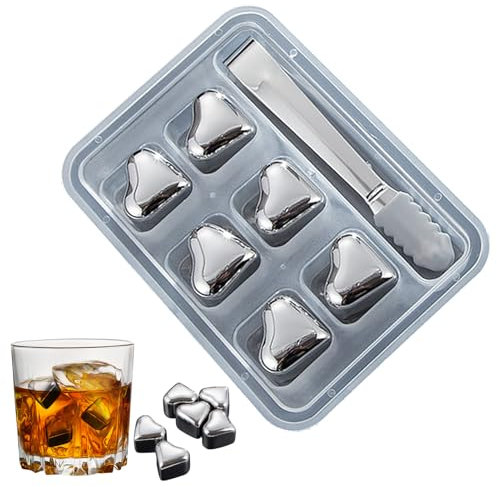 Piedras de whisky de metal, para whisky de acero inoxidable Piedras de