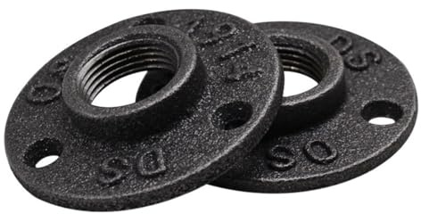 Flangia 10 pezzi 1/2; 3/4; Flangia decorativa Raccordo for tubi in ferro malleabile Montaggio a parete Pavimento Flangia antica Hardware in lega di alluminio Decorazioni for la casa(Iron flange DN20)