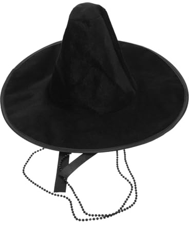 COLLBATH Cappello Antico Coreano a Bordo Piatto per Hanfu, Nero Rinforzato | Ventilazione Elevata, Stile Vintage Elegante, per Cerimonie Culturali e Cosplay Storico, 1 Pezzo