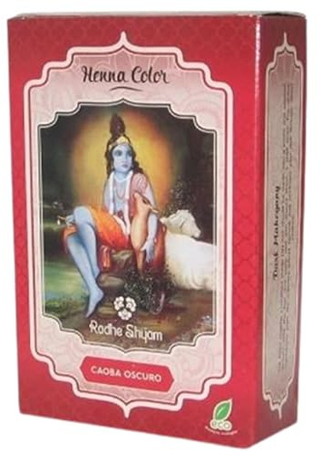Henna Tinte Natural Caoba Oscuro Polvo para Cabello 100g | Eco, Vegano