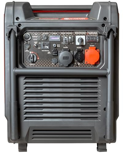 Kaltmann K-GINV14000iE Dual Fuel Inverter Stromerzeuger 9,5 kW - Benzin & LPG Generator 230 V/400 V, Elektrostart, Eco-Modus, Kupferwicklung, für Baustelle & Notstrom