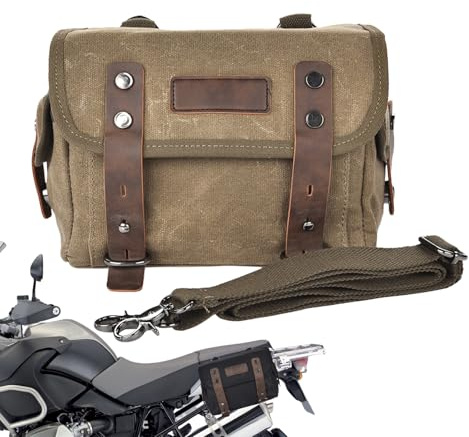 Borsa per bagagli per moto - Organizer per sedile posteriore in tela, borsa per riporre la coda durevole, da sella impermeabile | Portapacchi laterale multifunzionale per avventura di viaggio al