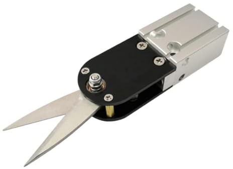 Burcgina K12-K56 - Cesoie ad aria pneumatica, regolabili, ad alta velocità, automatiche, per tessuti, maschera per orecchie, corda elastica, plastica, lamiera, nero, K40