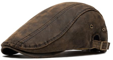 HIQIU Verstellbar Schiebermütze Herren Flatcap Vintage Cabbie Gatsby Newsboy Barett Cap Herren Baskenmütze für Frühling und Herbst