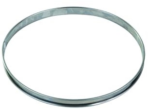 Gobel - Cercle à Tarte en INOX Ø 28 cm - Cercle à Pâtisserie Bords roulés - Hauteur 2 cm - Démoulage Rapide et Parfait - Qualité Supérieure - Fabriqué en France