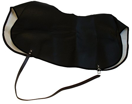 Knieschutzdecke schwarz, gefüttert, Handarbeit - für Simson SR4-1, SR4-2, K