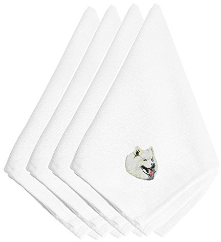 Caroline 's Treasures embt2372npke Samojede bestickt Servietten (Set von 4), 50,8 cm Multicolor