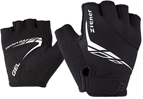 Ziener Kinder CANIZO Fahrrad-, Mountainbike-, Radsport-Handschuhe | Kurzfinger - atmungsaktiv/dämpfend, black, S