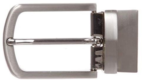 beltiscool Gürtelschnalle, rechteckig, nickelfrei, rund, wendbar, 34 mm - - Einheitsgröße