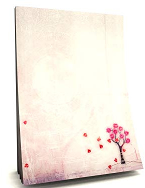 Notizblocks DIN A5 2er Set mit Motiv Verträumter Herbst – 50 Blatt, 90 g/qm Papier, einseitig bedruckt – Notizblock & Briefblock für Büro und Alltag