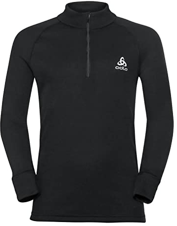 Odlo Unisex Kinder Active Warm Kids Funktionsunterwäsche Langarm Shirt mit Reißverschluss (1er Pack)