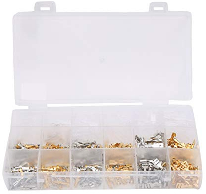 540Pcs Quick Splice 2.8mm 4.8mm 6.3mm Male and Female Wire Spade Connector Wire Connectors Kit Spade Terminals Set for Electrical Wiring Car Audio Speaker