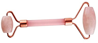 Massagerolle aus Rosenquarz, Anti-Stress-Massage-Roller – Muskelentlastung und Entspannung zu Hause INKANAT