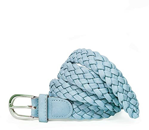 Gloop Damen Flechtgürtel Geflochtener Schmaler Hüftgürtel One Size Gürtel passt gut für Rock Kleid Jacke und Jeans 3 cm Breit