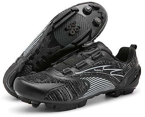 PENXZT MTB Schuhe Herren Radschuhe Mountainbike Fahrradschuhe Kompatibilität Look SPD SPD-SL Delta Lock Pedal atmungsaktiv Cycling Shoes