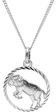 trendor Widder Sternzeichen Halskette Silber 925 68260-04 | zeitloser Halsschmuck für Damen und Herren, elegantes Accessoire