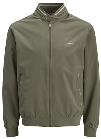 JACK & JONES Premium Veste bomber Bombers anti-froid Baseball Poignets côtelés Tea Leaf M Tea Leaf M
