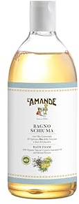 L'AMANDE - Duschgel für Damen und Herren mit ätherischem Bio-Zypressenöl aus der Toskana, Duschgel reinigend und feuchtigkeitsspendend für den Körper - Sanftes und natürliches Schaumbad mit