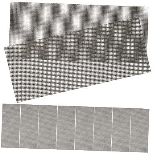 PartyKindom 10pcs Elastic Wet Dry Sandpaper Sheets Mesh Sanding Grit Detail Sanding Pad for Wood Metal Polishing