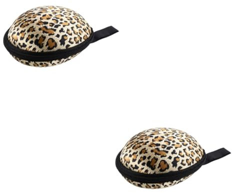 BUGUUYO 2stücke Silikon Bh Aufbewahrungstasche Leopard Muster Kleiner Reißverschluss Organizer Für Damen Unterwäsche Aufbewahrung Für Reisen Bequem Und Praktisch Für Unterwegs
