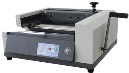 JOXLOVER Bindemaschine, Binder, BS-3238 Halbautomatische Heißschmelzklebemaschine Klebebuchbinder Papier Fotobuch Thermo-Klebebindemaschine für Briefpapier im Format A4, A5