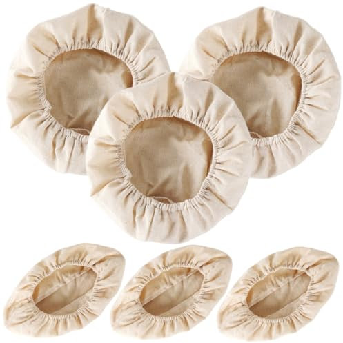 Cabilock 6pcs Bread Proofing Basket Liner Washable Kitchen Gadget Pastry Making Tools Baking Supplies