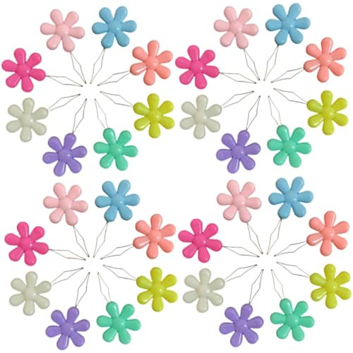 VILLCASE 200piezas Enhebradores De Agujas De Diseño Floral Para Coser Herramientas De Costura Prácticas y Para Mamás y Abuelas Para Agujas De Ojos Pequeños y Familiar