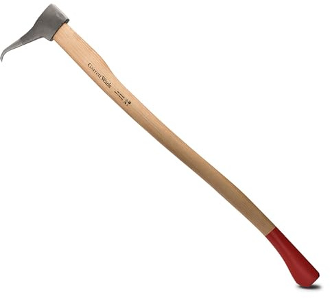 Pickaroon Outil pour bûches – Pince à bûches de 79,2 cm avec poignée en Bois d'hickory – Hookaroon avec pic pour traîner ou empiler Les bûches – Outil de Rouleau de bûches – Outils forestiers Kings