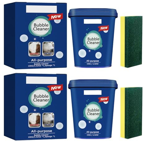 Pâte de nettoyage antirouille en acier inoxydable, multi-usages, nettoyant de cuisine, pot de nettoyage, pot d'échelle, 100 g (2 pièces)